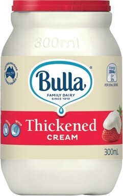 IGA Bulla Thickened Cream 300mL Selected Varieties offer