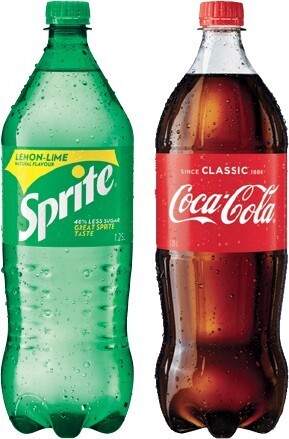 IGA Coca-Cola, Sprite, Fanta or Mount Franklin 1.25 Litre Selected Varieties offer