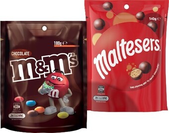 IGA M&M’s, Maltesers or Pods 120-180g Selected Varieties offer