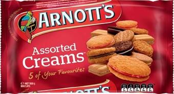 IGA Arnott’s Assorted Creams Biscuits 500g offer