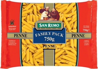 IGA San Remo Family Pack Pasta 750g Selected Varieties offer
