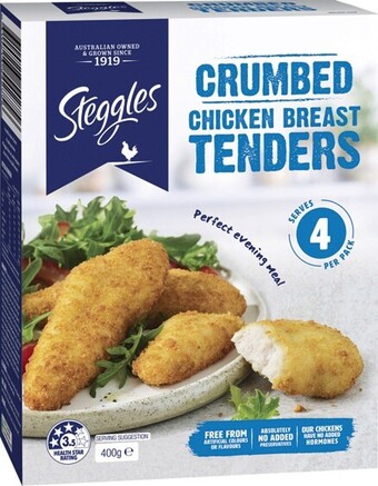 IGA Steggles Chicken Breast Tenders 400g Selected Varieties offer