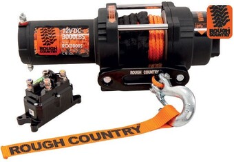 Autopro Rough Country 3000LBS Electric ATV Recovery Winch With Synthetic Rope offer