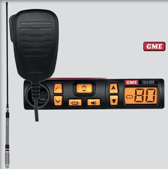 Autopro GME 5W 80CH Super Compact UHF Cb Radio + Antenna Kit offer