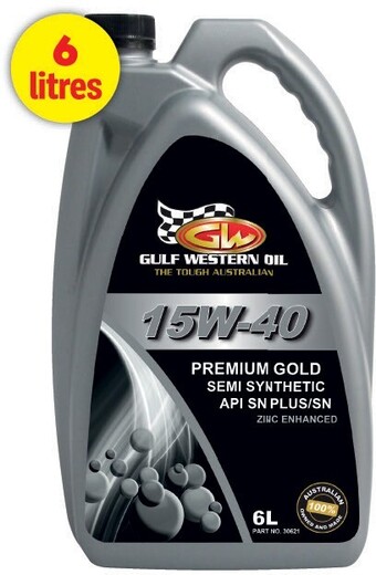 Autopro Gulf Western Premium Gold 15W40 6LT offer