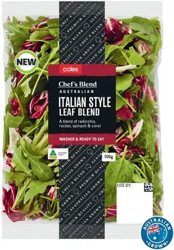 Coles Coles Australian Chef Blend Leaf 150g-170g offer