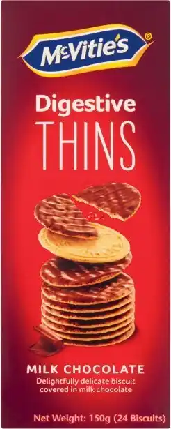 Coles McVitie’s Thins Biscuits 150g offer