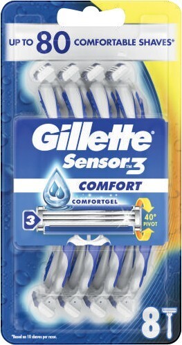 Gillette Sensor 3 Comfortgel Disposable Razors 8 Pack