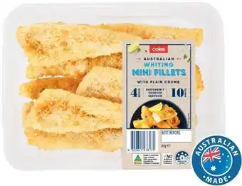 Coles Australian Whiting Mini Fillets Plain Crumb 285g