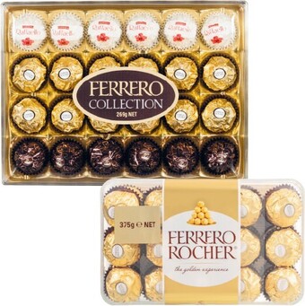 Coles Ferrero Collection Chocolate Gift Box 24 Pack 269g or Ferrero Rocher 30 Pack 375g offer