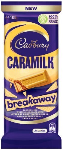 Coles Cadbury Family, Marvellous Creations or Bubbly Block Chocolate 160g-190g offer