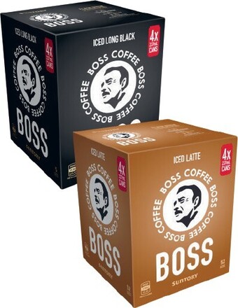Coles Boss Coffee 4x237mL offer