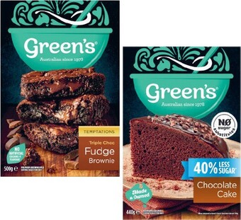 Coles Green’s Premium Baking Mix 350g-630g offer