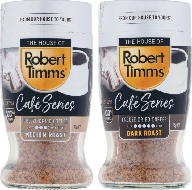 Robert Timms Freeze Dried Instant Coffee 90g offer at Coles