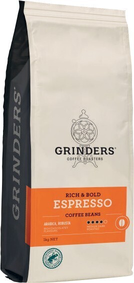 Coles Grinders Coffee Beans 1kg offer