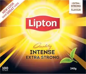 Coles Lipton Intense Tea Bags 100 Pack offer