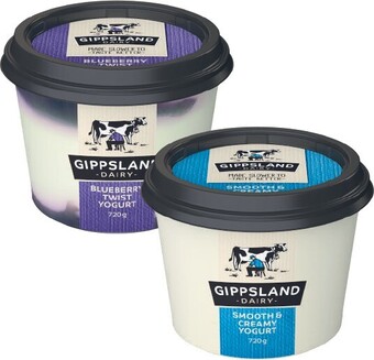 Coles Gippsland Twist Yogurt 720g offer