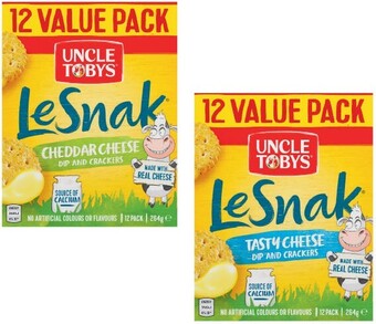 Coles Uncle Tobys Le Snak Value Pack 264g offer