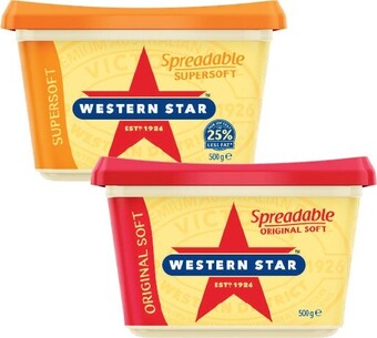 Coles Western Star Spreadable 500g offer