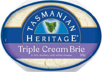 Coles Tasmanian Heritage Triple Cream Brie 125g offer