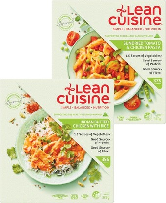 Coles Lean Cuisine Dinner Meals 375g offer