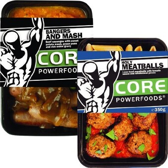 Coles Core Powerfoods Frozen Meals 350g offer