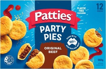 Coles Patties Party Meat Pies 12 Pack 560g offer