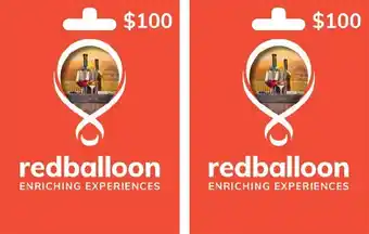 Coles $100 Redballoon Gift Cards offer