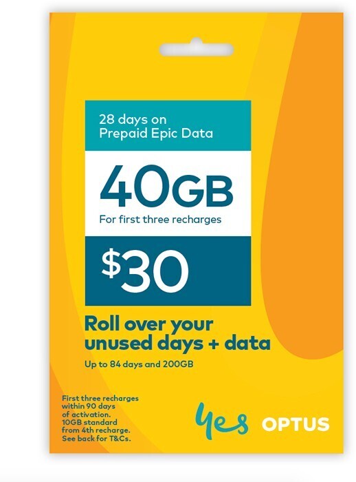Optus 30 Prepaid SIM Starter Kit offer at Coles