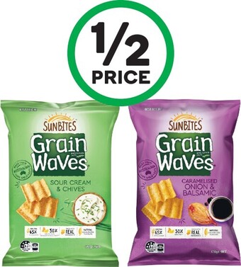 Woolworths Sunbites Grain Waves 170g offer