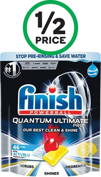 Finish Quantum Ultimate Pro Dishwasher Tablets Pk 46