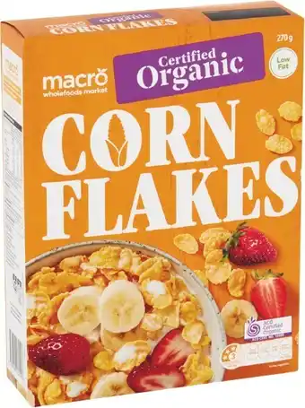 Woolworths Macro Organic Corn Flakes 270g offer