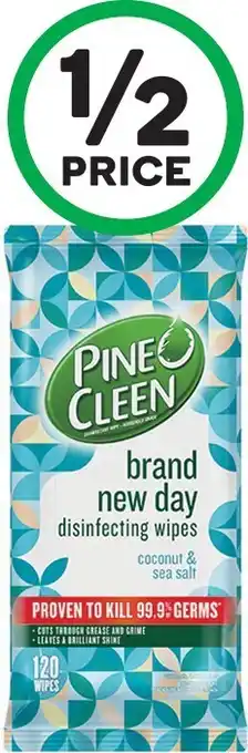 Woolworths Pine O Cleen Brand New Day Disinfecting Wipes Pk 120 offer