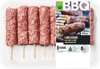 Woolworths Woolworths BBQ Lamb Kebabs with Honey & Mint 450g – From the Meat Dept offer