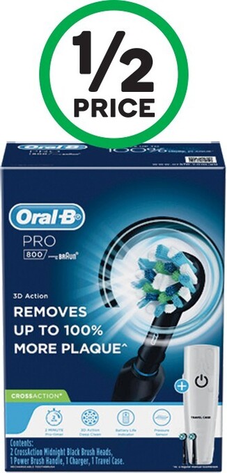 Woolworths Oral-B Pro 800 Electric Toothbrush Pk 1 offer