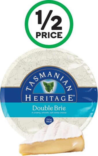 Woolworths Tasmanian Heritage Brie or Camembert 250g – From the Deli offer