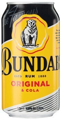 Woolworths Bundaberg Rum & Cola Cans 24x375ml offer