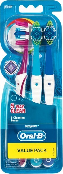 Woolworths Oral-B 5 Way Clean Toothbrush Pk 3 offer