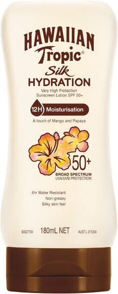Woolworths Hawaiian Tropic Silk Hydration Sunscreen Lotion SPF50+ 180ml~ offer