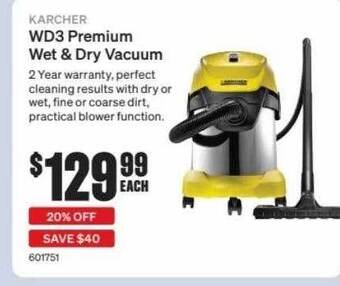 SuperCheap Auto Karcher Wd3 Premium Wet & Dry Vacuum offer