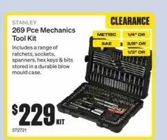 SuperCheap Auto Stanley 269 Pce Mechanics Tool Kit offer