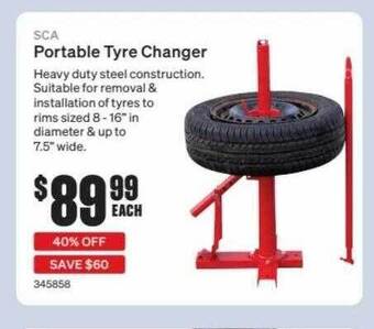 SuperCheap Auto Sca Portable Tyre Changer offer