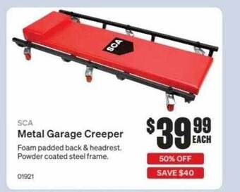 Sca Metal Garage Creeper