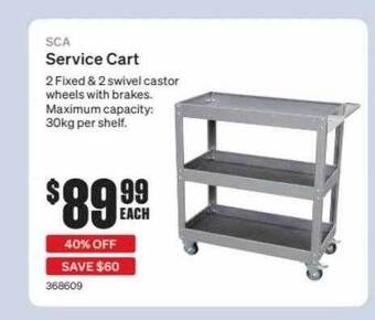 SuperCheap Auto Sca Service Cart offer
