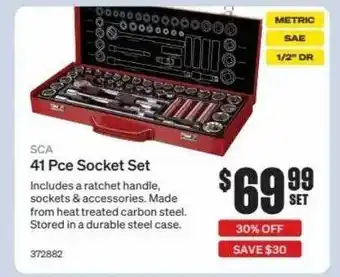 SuperCheap Auto Sca 41 Pce Socket Set offer