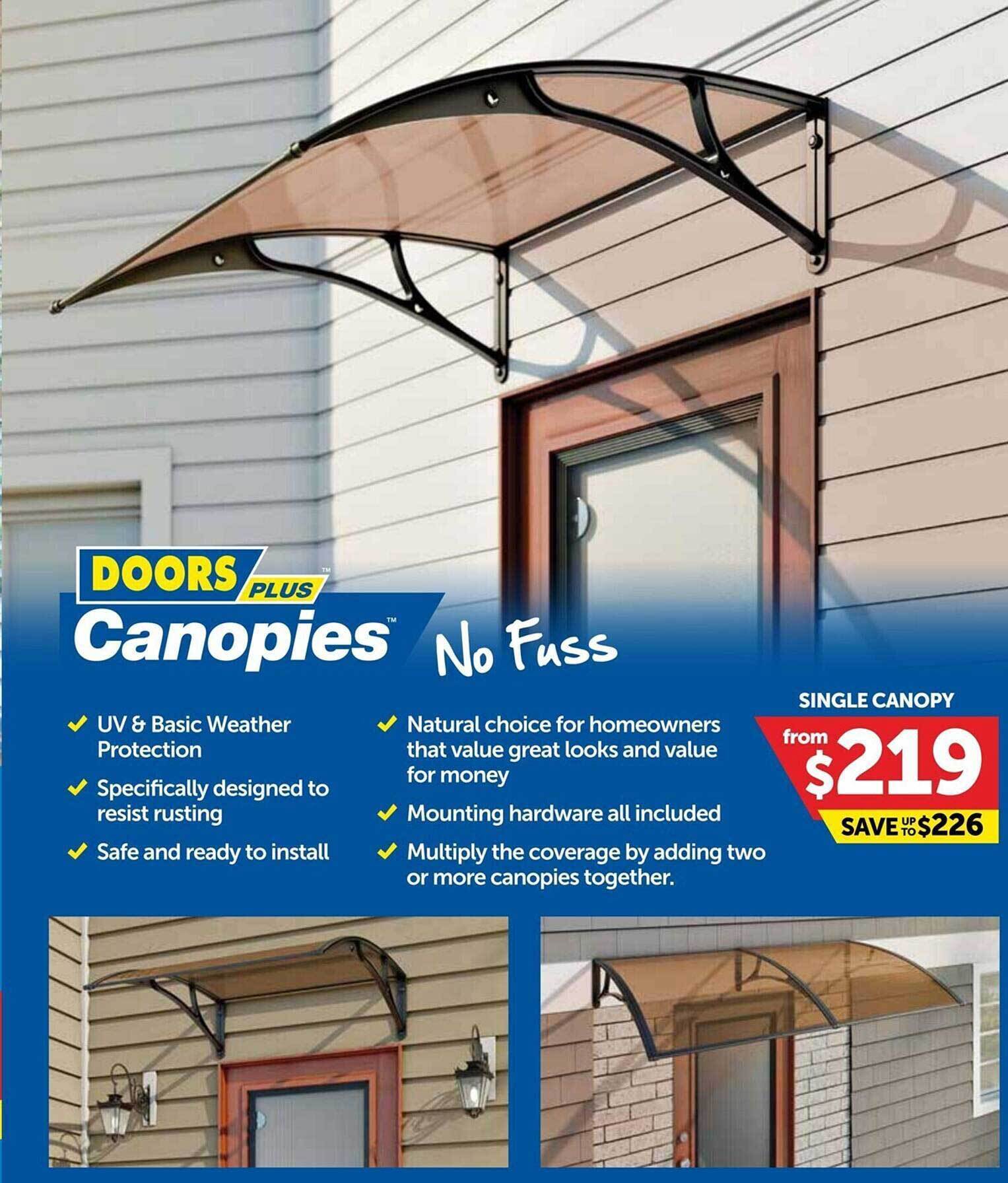 Doors Plus Canopies offer at Doors Plus