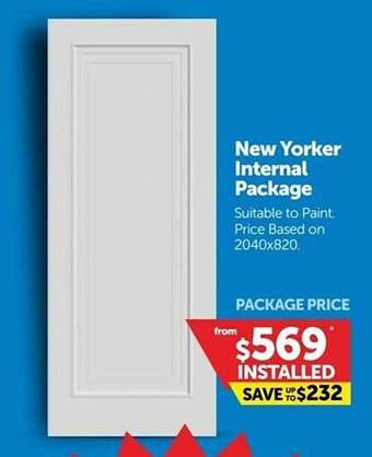 Doors Plus New Yorker Internal Package offer