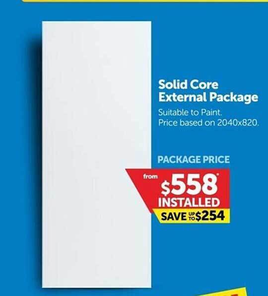 Solid Core External Package offer at Doors Plus