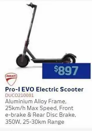 Ducati Pro-i Evo Electric Scooter Duco210001