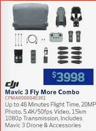 Dji Mavic 3 Fly More Combo Cpma0000045301